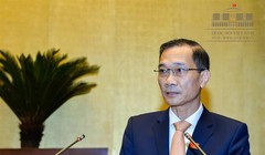 Chủ nhiệm Ủy ban Kinh tế của Quốc hội Vũ Hồng Thanh trình bày Báo cáo giải trình, tiếp thu và chỉnh lý dự án Luật (Nguồn: Quochoi)