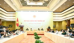 Toàn cảnh phiên họp báo Chính phủ tháng 11/2018. Ảnh: VGP/Quang Hiếu