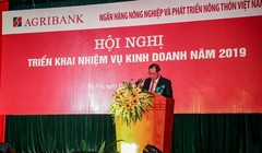 Ông Tiết Văn Thành - Thành viên HĐTV, Tổng Giám đốc Ngân hàng Nông nghiệp và Phát triển Nông thôn Việt Nam (Agribank), phát biểu tại Hội nghị (Nguồn: Agribank)