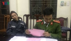 Đối tượng thực hiện vụ cướp tại cơ quan điều tra (Ảnh: VOV)