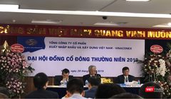 Chủ tịch Vinaconex Đào Ngọc Thanh phát biểu tại ĐHĐCĐ thường niên 2019 (Ảnh: VT) 