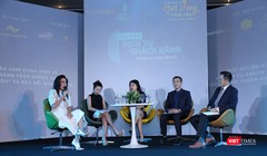 Các diễn giả tham dự hội thảo “Dịch vụ khách hàng trong kỷ nguyên số”