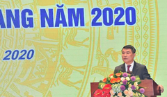 Thống đốc Lê Minh Hưng phát biểu tại hội nghị triển khai nhiệm vụ ngân hàng năm 2020 (Ảnh: SBV)