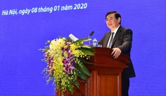 Chủ tịch HĐQT BIDV Phan Đức Tú phát biểu tại hội nghị (Nguồn: BIDV)