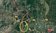Vị trí dự án 156ha do Sài Gòn Gôn làm chủ đầu tư (Ảnh chụp màn hình - Nguồn: Google Maps)