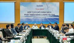 Toàn cảnh buổi toạ đàm "Góp ý cơ chế chính sách phát triển năng lượng tái tạo" (Ảnh: P.D)