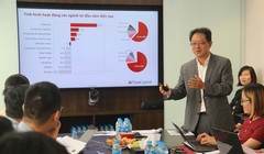 Ông Andy Ho - Giám đốc điều hành VinaCapital trình bày tại hội nghị 