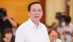 Ông Đào Minh Tú chia sẻ tại một hội nghị hồi tháng 6/2020. Ảnh: VGP.