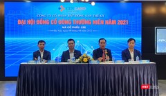 Ban Chủ toạ tại ĐHĐCĐ thường niên năm 2021 của CTCP Bất động sản Thế Kỷ (Ảnh: P.D)