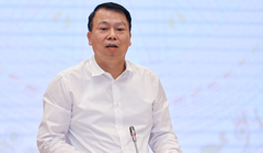 Thứ trưởng Bộ Tài chính Nguyễn Đức Chi tại buổi họp báo Chính phủ vào chiều 29/4 (Ảnh: VGP) 