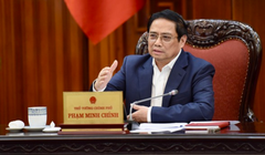 Thủ tướng Chính phủ Phạm Minh Chính phát biểu chỉ đạo tại cuộc họp (Ảnh: VGP)