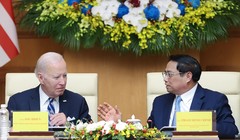 Tổng thống Mỹ Joe Biden và Thủ tướng Phạm Minh Chính dự Hội thảo về khoa học công nghệ và đổi mới sáng tạo tại Hà Nội 