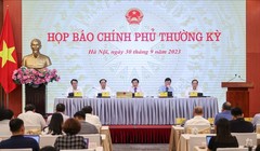 Bộ trưởng, Chủ nhiệm Văn phòng Chính phủ Trần Văn Sơn - Người phát ngôn của Chính phủ - chủ trì cuộc họp báo Chính phủ chiều nay, 30/9.