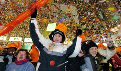 Đêm giao thừa tại thành phố New York. ảnh: Reuters/Henny Ray Abrams