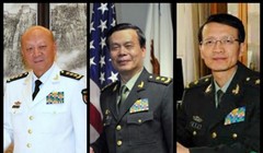 Ba thượng tướng có tin đã bị bắt hôm 29.11: (trái sang) Ngô Thắng Lợi, Thái Anh Đĩnh và Vương Hồng Nghiêu.