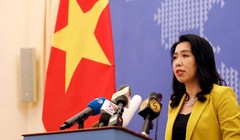 Bà Lê Thị Thu Hằng: Việt Nam đã thực hiện nhiều biện pháp ngoại giao, bao gồm đưa ra tuyên bố ngoại giao phản đối hành động của Trung Quốc, yêu cầu Trung Quốc rút tàu khỏi vùng biển Việt Nam. Ảnh: Đa Chiều.