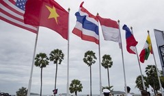 Lễ khai mạc cuộc diễn tập chung hải quân Mỹ - ASEAN tại căn cứ Sattahip, chiều 2/9. Ảnh: Đông Phương