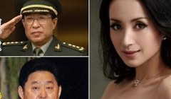 "Quân trung yêu cơ" Thang Sán và 2 người tình Phó chủ tịch Quân ủy Từ Tài Hậu (trên) và Phó Chủ nhiệm Tổng bộ Hậu cần Cốc Tuấn Sơn (dưới).