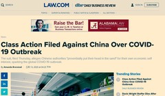 Thông tin về vụ các công dân Mỹ kiện chính phủ Trung Quốc trên trang web LOW.com (Ảnh: Đa Chiều).