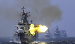 Từ ngày 14/5, Trung Quốc sẽ tiến hành cuộc diễn tập thực binh lớn kéo dài 2 tháng rưỡi ở Vịnh Bột Hải nhằm vào Đài Loan (Ảnh: Sina).