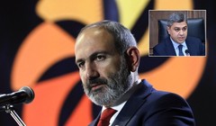 Thủ tướng Nikol Pashinyan và người bị cho là âm mưu sát hại ông, cựu Cục trưởng An ninh Quốc gia Artur Vanetsyan (Ảnh: Getty)