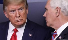 Ngày 11/1,sau khi gặp gỡ Phó tổng thống Mike Pence lần đầu từ sau ngày 6/1, Tổng thống Donald Trump đã ban bố trình trạng khẩn cấp tại thủ đô Washington từ nay đến 24/1 (Ảnh: Deutsche Welle).