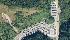 Ảnh vệ tinh chụp ngôi làng Trung Quốc xây dựng ở khu vực hai bên đang tranh chấp (Ảnh: NDTV).