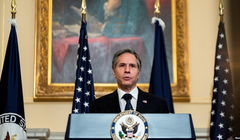 Ngày 3/3, Ngoại trưởng Antony Blinken lần đầu tiên phát biểu chính thức về chính sách ngoại giao, coi đối phó với thách thức của Trung Quốc là một ưu tiên (Ảnh: Reuters).