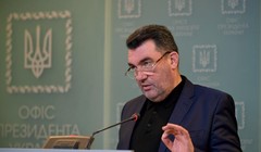 Ông Oleksiy Danilov, Tổng thư ký Ủy ban Quốc phòng và An ninh quốc gia Ukraine thông báo sẽ quốc hữu hóa Công ty Motor Sich (Ảnh: Apolo).