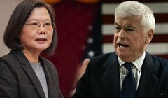 Bà Thái Anh Văn sáng 15/4 đã gặp ông Chris Dodd (Ảnh: Apollo).