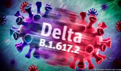 Biến chủng Delta đang trở thành nguy cơ lớn đối với các quốc gia (Ảnh: Deutsche Welle).