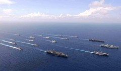  Ít nhất 17 tàu mặt nước của Hải quân 6 nước tiến hành diễn tập ở vùng biển gần Đài Loan (Ảnh: Guancha).