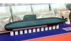 Mô hình tàu ngầm đang được đóng trong Dự án tự đóng tàu ngầm của Đài Loan (Ảnh: Ifeng).