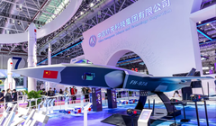 Máy bay mẫu FH-97A trưng bày tại Triển lãm hàng không Chu Hải 2022 (Ảnh: CCTV).