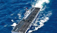 Phối cảnh 1 trong 3 chiếc tàu đổ bộ tấn công Type-75 hiện có trong trang bị của quân đội Trung Quốc (Ảnh: Toutiao)