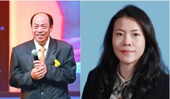 Ông Dương Quốc Cường và con gái Dương Huệ Nghiên (Ảnh: Yicai).