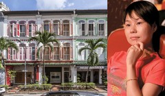 Bà Trương Anh và ba căn shophouse vừa mua gây xôn xao dư luận (Ảnh: Toutiao).