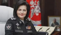 Tatiana Shevtsova khi còn giữ chức Thứ trưởng Bộ Quốc phòng Nga (Ảnh: NetEasy)