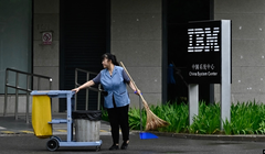 IBM đã cơ bản rút khỏi Trung Quốc từ ngày 26/8 (Ảnh: AFP)