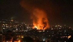 Tên lửa Hezbollah gây cháy nổ ở miền Bắc Israel (Ảnh: NetEasy)