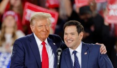 Donald Trump và Marco Rubio, người được ông chọn giao chức Ngoại trưởng trong chính quyền Trump 2.0 (Ảnh: Singtao)