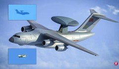 Các bức ảnh chụp chiếc KJ-3000 của cư dân mạng (nhỏ) và hình ảnh được vẽ lại. Ảnh: Zaobao.