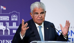 Ngày 2/2, Tổng thống Panama Jose Raul Mulino tuyên bố rút khỏi sáng kiến "“Vành đai, con đường” của Trung Quốc. Ảnh: AFP.