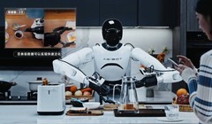 Robot AI Agibot GO-1 có thể đảm đương công việc của một người giúp việc gia đình. Ảnh: SingTao.