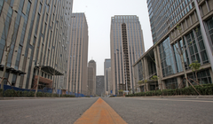 "Thành phố ma" ở khu Tân Hải, thành phố Thiên Tân. Ảnh: Upmedia.