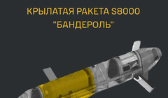 Tên lửa hành trình S8000 "Banderol" của Nga. Ảnh: QQnews.