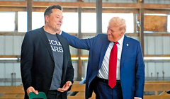 Sau 130 ngày bên nhau, Elon Musk sẽ rời khỏi chính phủ của ông Trump. Ảnh: Takungpao.