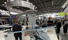 Mô hình máy bay không người lái lưỡng cư Meridian trưng bày tại Triển lãm Innoprom-2025. Ảnh: Topwar.