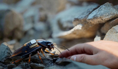 Gián trinh sát với balo điện tử trên lưng. Ảnh: Wforum.