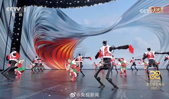 Màn biểu diễn cùng các vũ công của robot Unitree trên CCTV trong Gala Tết Ất Tỵ đã gây nên cơn sốt robot hình người ở Trung Quốc. Ảnh: Sohu.